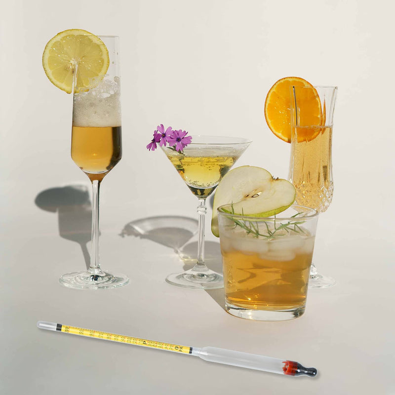 [Australia - AusPower] - Hydrometer Alcohol 0-200 Proof and Tralle Accurate Alcohol Proof Tester for Liquor, Distilling Moonshine Alcoholmeter(3 Pcs High Alcohol Proof) 