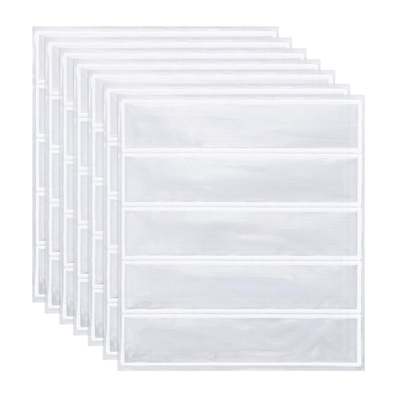 PATIKIL Hard Hat Reflective Stickers, (5 x 6 Inch, Silver White) (7 Pcs), Retro Reflective Safety Tape Durable Adhesive Helmet Stickers, Suit for - Hard Hats/Helmets/Mailboxes