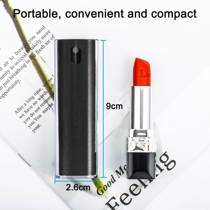 [Australia - AusPower] - Screen Cleaner Touchscreen Mist Spray, walrfid Cleaning Kit for Electronic Smart Phone TV, Laptop, Tablet, PC, Computer LCD Flat Screens, Eyeglasses, Compatible with iPhone iPad MacBook Pro - Black Safety Black 