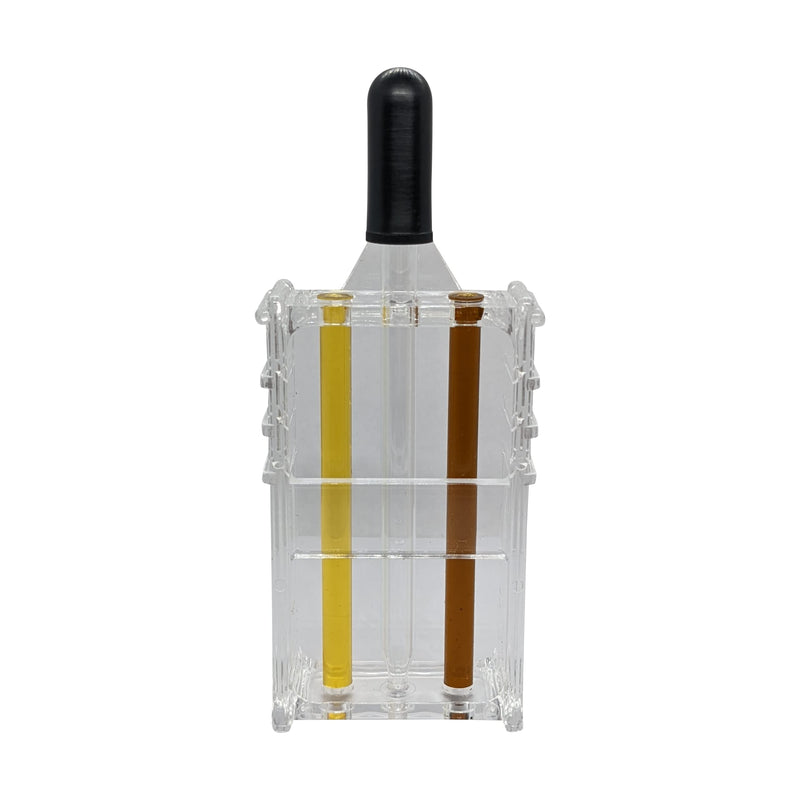 [Australia - AusPower] - Fryer Oil Visual Test Kit with Dropper & Two Tubes (14-17 & 25 TPM) for Monitoring Shortening Quality 