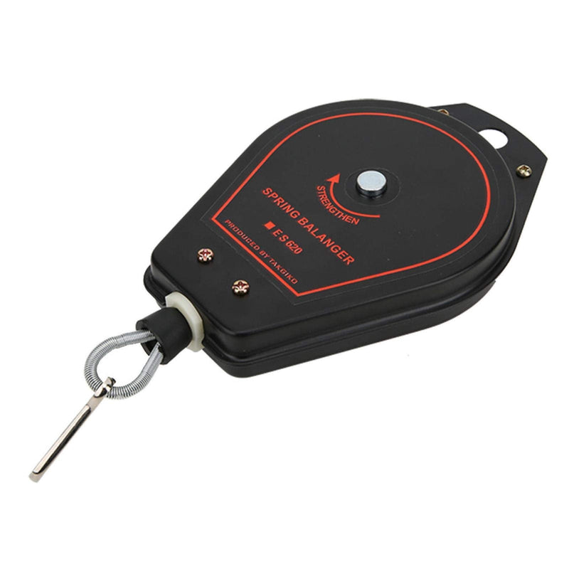 [Australia - AusPower] - ES620 Retractable Spring Pulley 0.6-2.0 kg Retractable Tool Holder Mounting Holder Hanging Black 