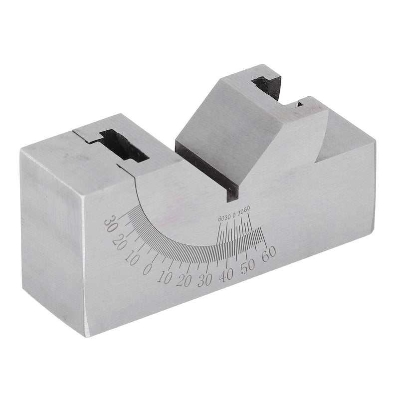 [Australia - AusPower] - Micro Adjustable Angle Gauge V Blocks, Adjustable Angle Gauge, Alloy Steel High Accuracy Angle V Block for Milling Machine 