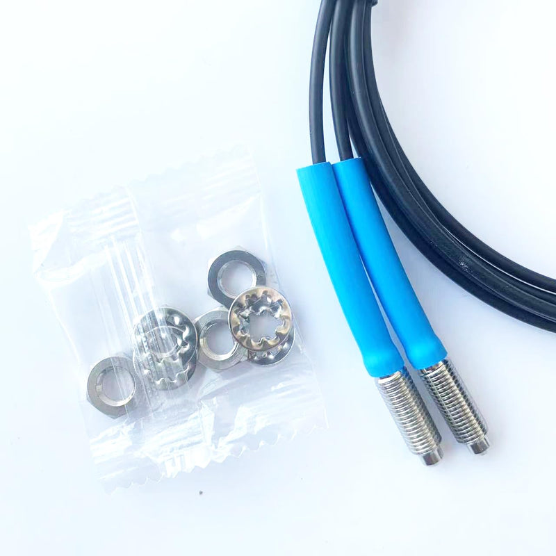 [Australia - AusPower] - FT610 Fiber Optic Sensor,Through-Beam Reflection Fiber Optic,1m Line Length,M6 Sensor Probe Through-Beam Reflection Optical Sensor 
