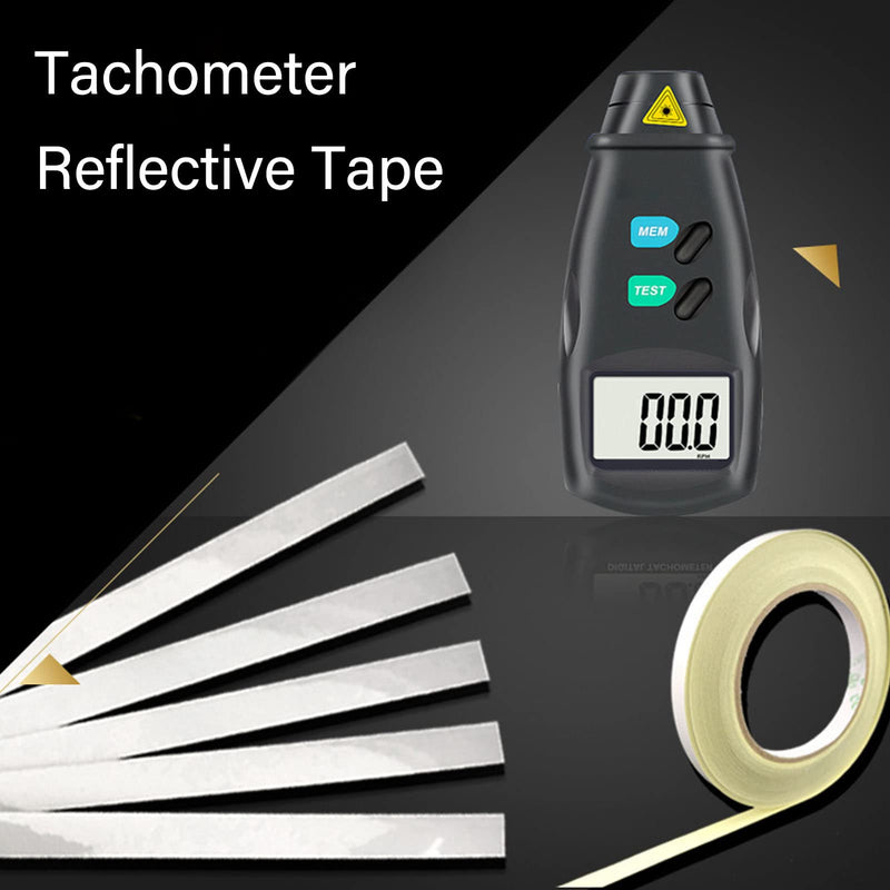 [Australia - AusPower] - Kadimendium 50 Pcs Tachometer Reflective Tapes Strong Adhesion Flexible Waterproof Optical Laser Speedometer Reflective Tapes Strips for Optical and Laser Tachometers 