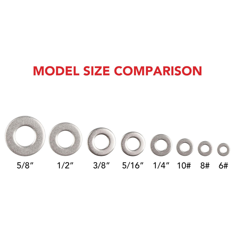 [Australia - AusPower] - 200pcs #8 x 7/16'' Washers 304 Stainless Steel Flat Washers Universal Metal Washers #8 x 7/16'' 