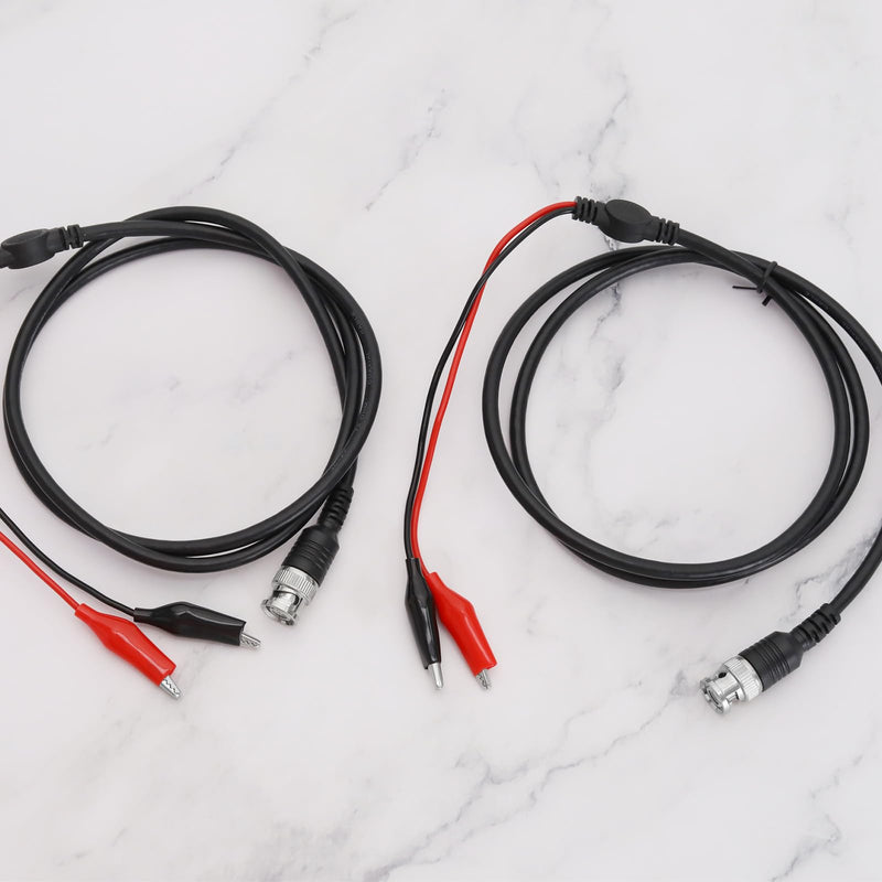 [Australia - AusPower] - 2pcs BNC Double Alligator Clip Test Cable P1011 BNC Probe Cable BNC Q9 to Double Alligator Clip Test Cable Probe Leads Oscilloscope Test 