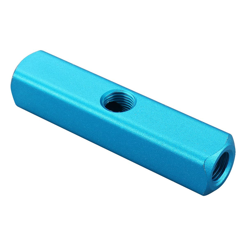 [Australia - AusPower] - Baomain Manifold Block Pneumatic 3 Way 6 Port 1/4" PT Threaded Ports Quick Connect Air Hose Inline 