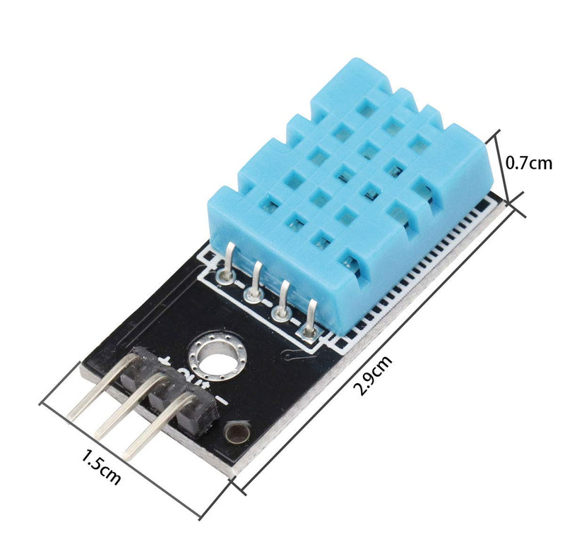 [Australia - AusPower] - 3PCS Digital DHT11 Temperature Humidity Sensor Module Temperature and Humidity Detector 3.3V-5V 20%-95% Environmental Temperature Humidity Induction Probe with Wires 