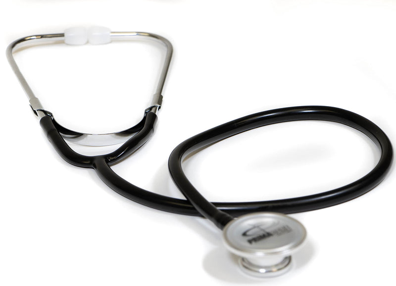 [Australia - AusPower] - Primacare DS-9291-BK Pediatric Size 22 Inch Stethoscope for Clinical and Screening Instruments, Lightweight and Aluminum Dual Head Flexible Stethoscope, Black 