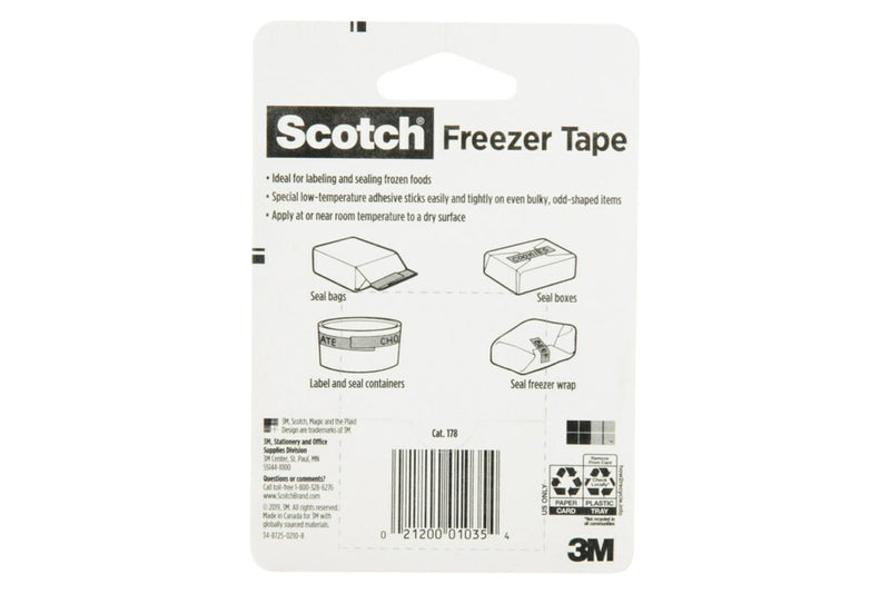 Scotch Freezer Tape, 3/4 x 1000 Inch (178) - 4 Pack
