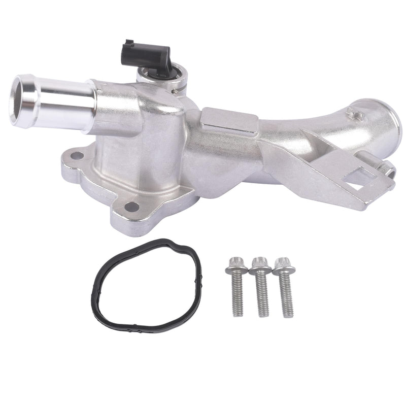 Coolant Flange with Sensor Water Pipe Compatible with Adam Corsa 25192985 | Compatible with Adam Corsa ED Astra J Meriva B 1338022