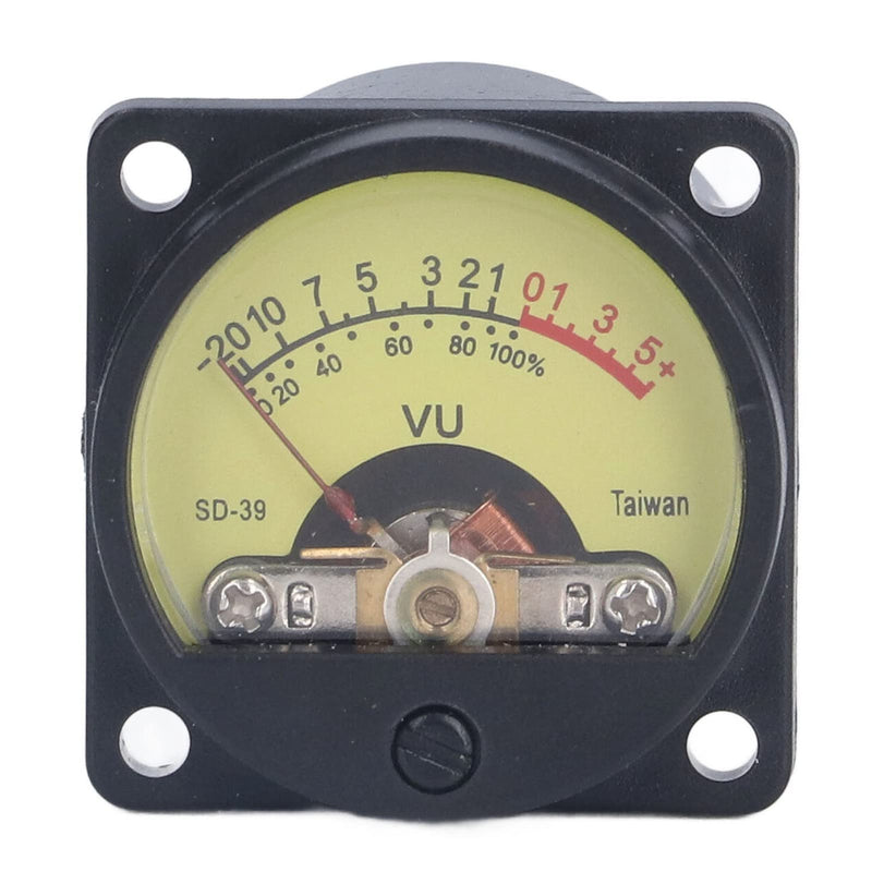 [Australia - AusPower] - VU Meter, VU Meter Vibration Static Proof Amplifier Volume Level Meter With Backlight VU Panel Meter Plastic Iron VU Meter, Sound and Noise Meters 