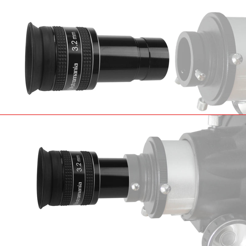 Astromania Telescope Eyepiece 3.2mm Wide Angle 58° Planetary Eyepiece 1.25"