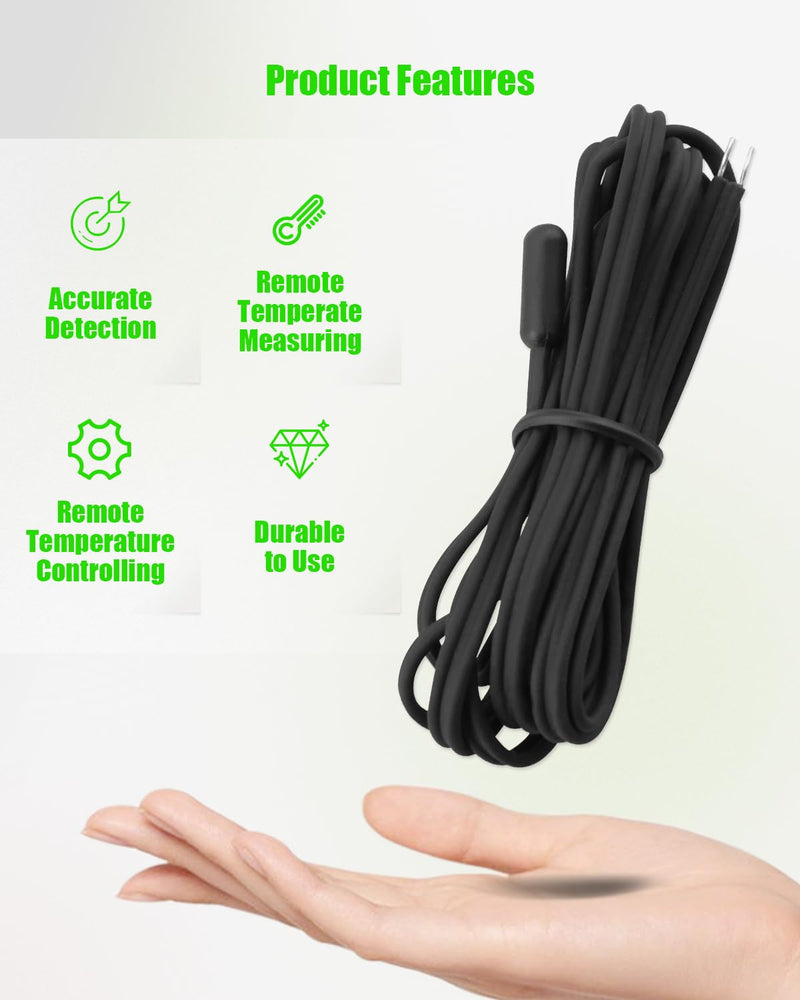[Australia - AusPower] - 2PCS NTC Temperature Sensor Probe Fit for Dixell XR01CX XR02CX XR03CX XR06CX XR20CX XR30CX XR40CX XR60CX XR70CX Digital Temperature Thermostat Controller Compressor Refrigerating Units 