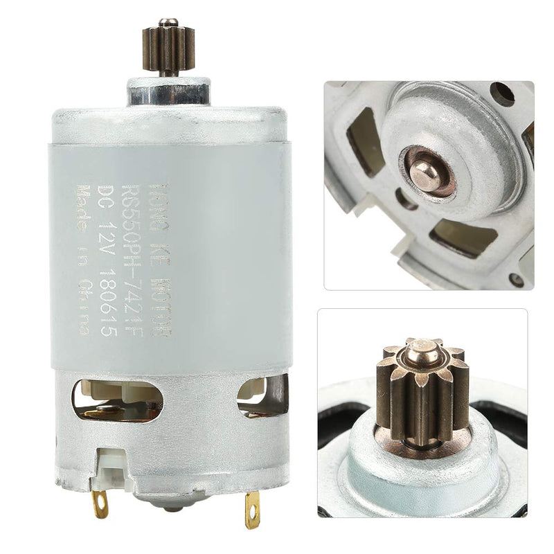 9 Teeth Gear DC Motor, 12 V 90 W Industrial DC Motor with One Speed for Drill