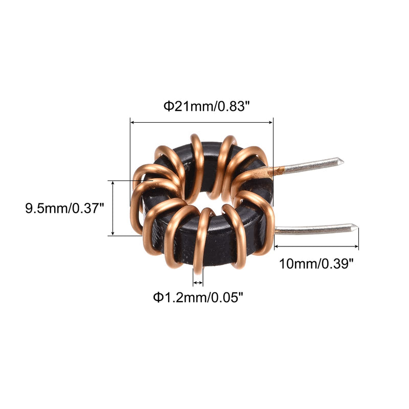 [Australia - AusPower] - MECCANIXITY Toroid Inductance Copper Coil Vertical Inductor 10uH 10A for DIY Circuit Board Pack of 5 