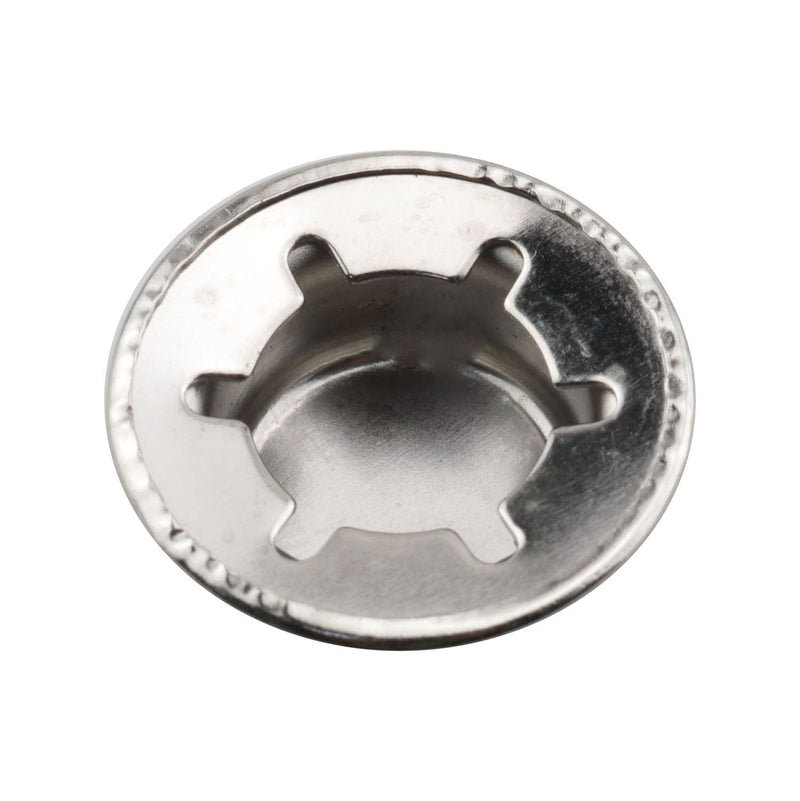 [Australia - AusPower] - 6PCS Axle Push Nut Fastener Axle Cover Nut Silver Spring Steel Push Nut Cover Stud for Lawn Mower and Wheelbarrow and Rolling Trash Cans 