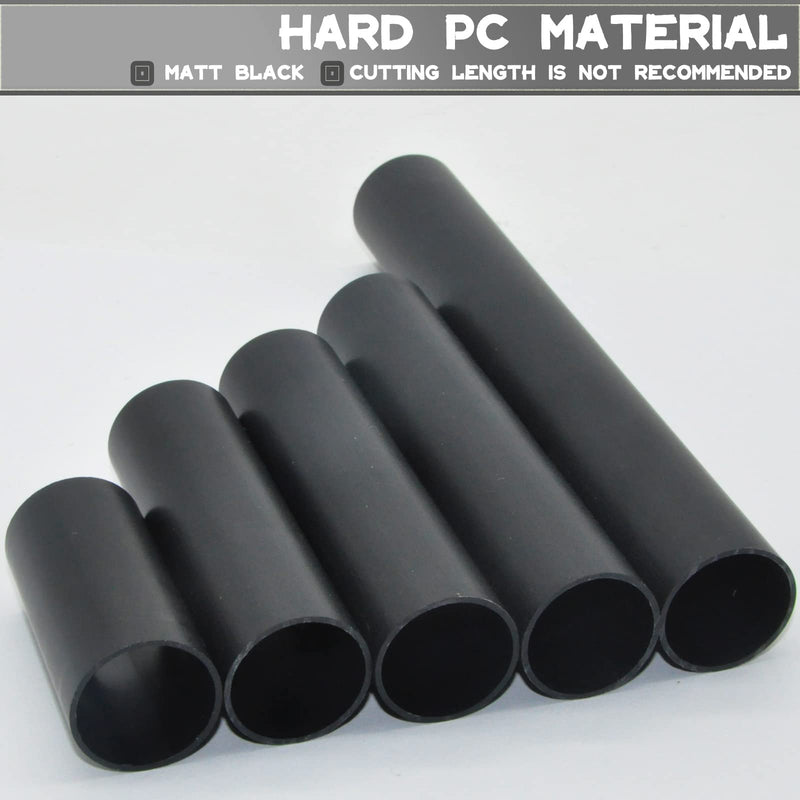 [Australia - AusPower] - 2 3 4 6 7 Inch Black Plastic Candle Cover Sleeves,Chandelier Socket Sleeves,Candelabra Base E12 Socket Covers Set of 12 (4-Inch Long / 12-Pack) 4-Inch Long / 12-Pack 