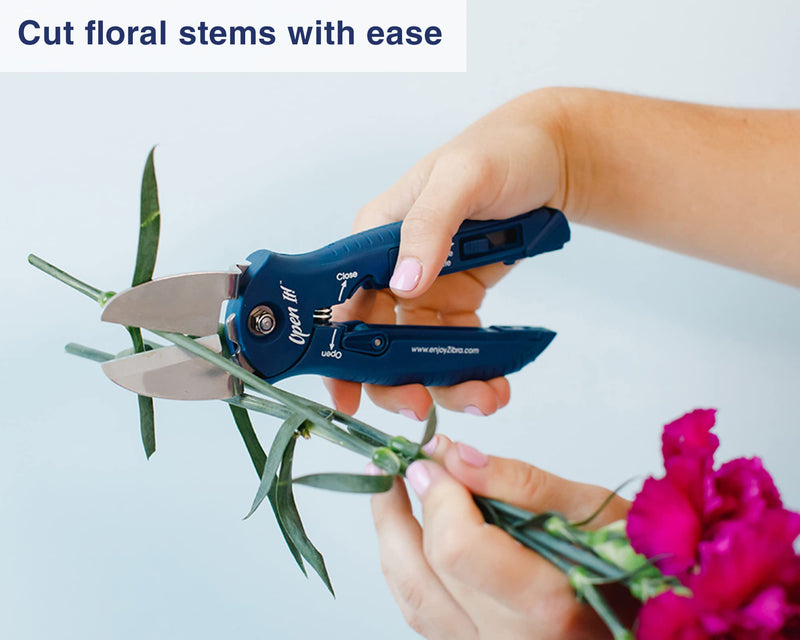 [Australia - AusPower] - Zibra Open-It! All-In-One Multi Tool with Heavy-Duty Scissors, Box Cutter, Screwdriver, and Package Opener, Blue 