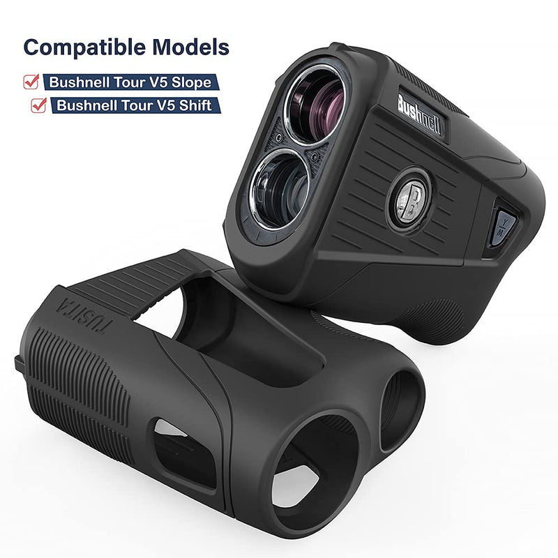[Australia - AusPower] - TUSITA Silicone Case Compatible with Bushnell Tour V5 Black 
