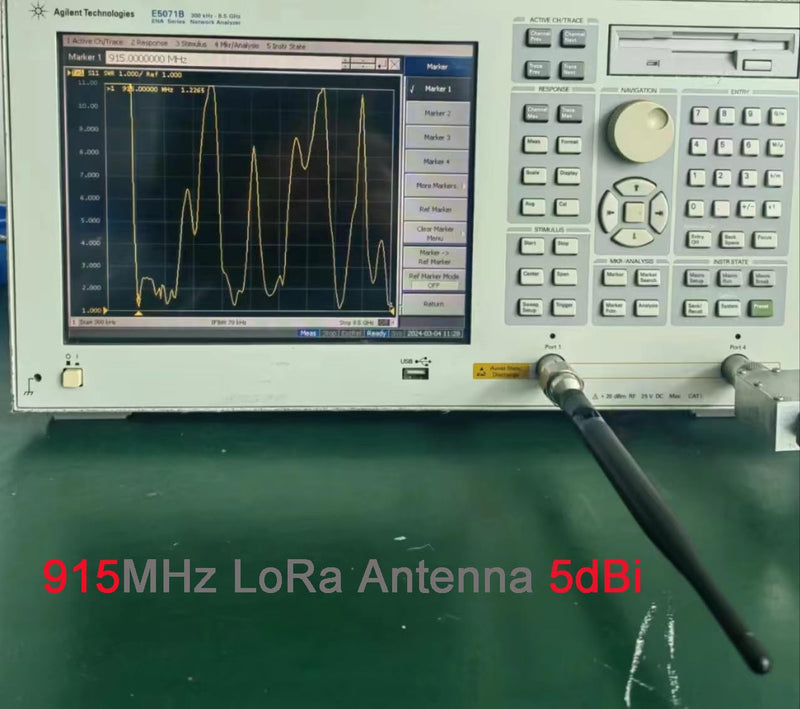 [Australia - AusPower] - 915MHz LoRa Antenna 5dBi SMA Male 195mm + IPEX to SMA Female Cable for Meshtastic 915 MHz ESP32 LoRa 32 V3 HTCC-AB02S LoRa32u4II (Pack of 4) 