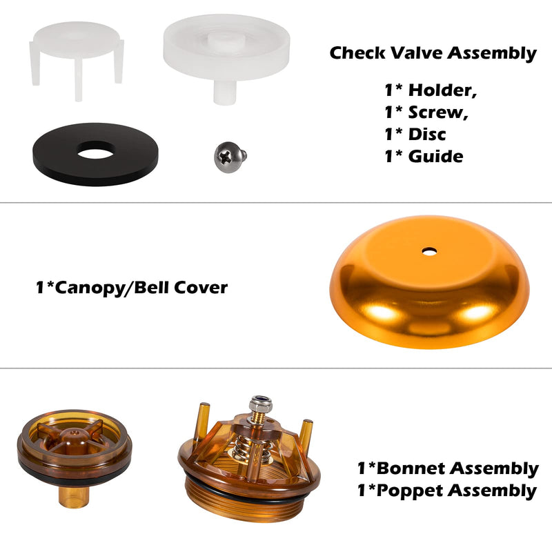 [Australia - AusPower] - For Febco 765-1 Repair Kit, 905-212 Bonnet Poppet Repair Kit & 905-052 Check Valve Assembly & Canopy for Febco 765-1 inch & 1-1/4 inch Backflow Preventer and Vacuum Breaker 