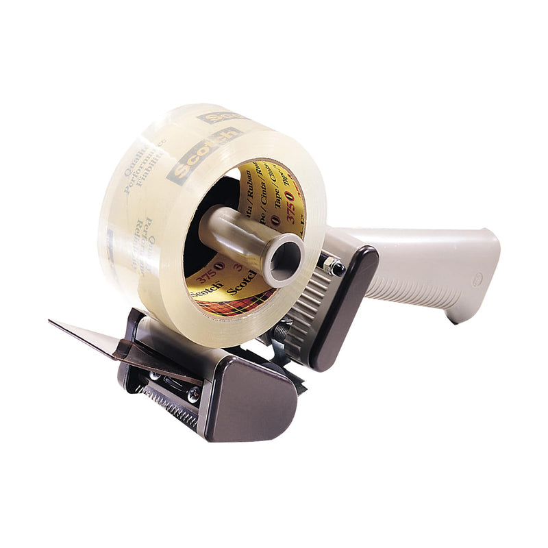 3M Scotch Low Noise Tape Dispenser H150 for Quiet or Recurrent Use, Pistol Grip Design, High-Impact Resistant, 2 in,Gray 2 inches