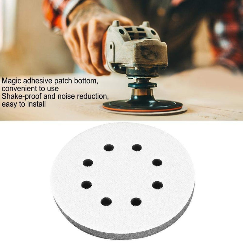 [Australia - AusPower] - KSTE 125 mm diameter soft buffer sponge interface cushion pad for sanding disc (8 holes) 