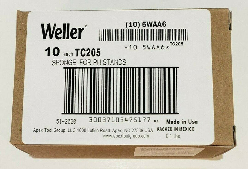 Weller TC205 Soldering Sponge for PH Stands, Pack of 10