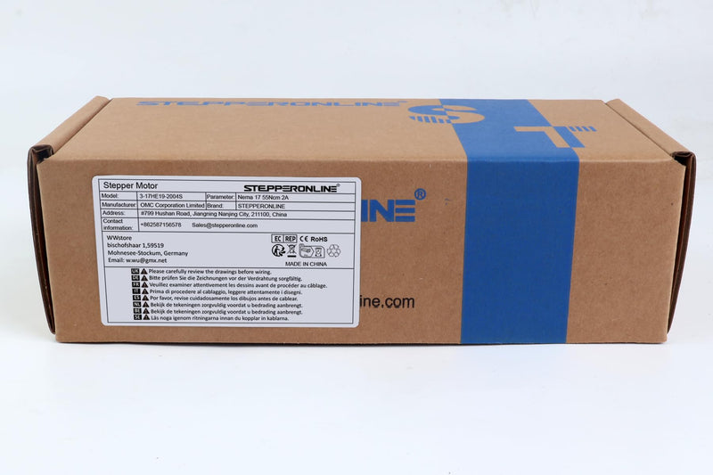 [Australia - AusPower] - STEPPERONLINE Nema 17 Stepper Motor 2A 55Ncm Bipolar 1.8 Degree 4-Lead for 3D Printer CNC Extruder, 3 Pack 42*48 