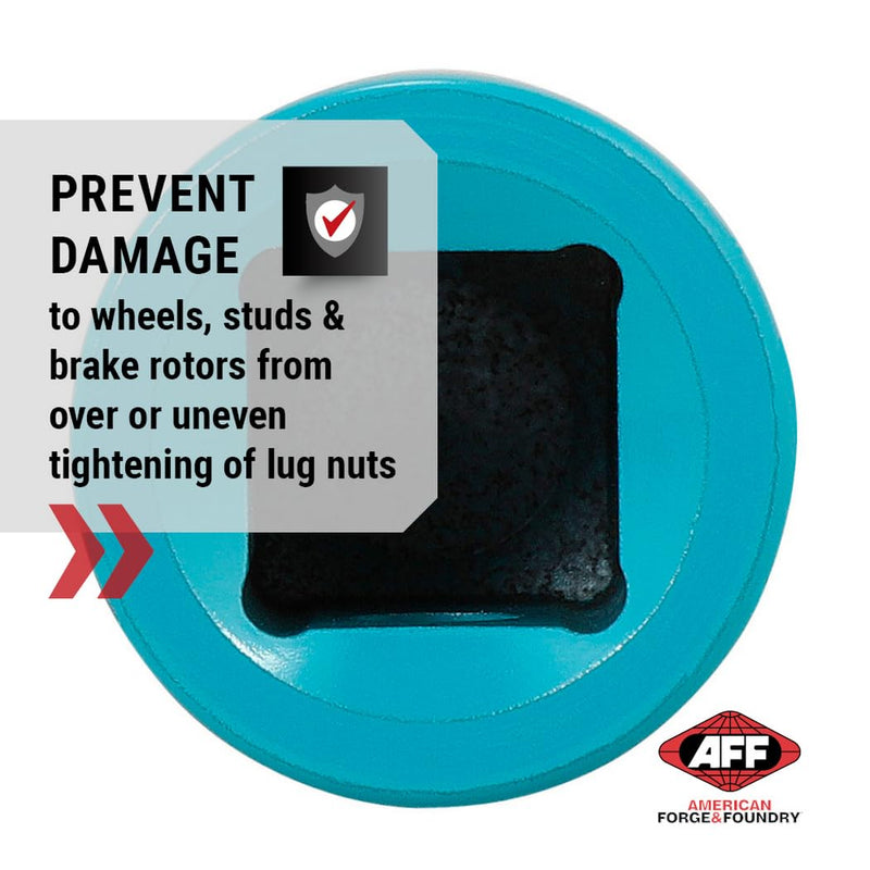 [Australia - AusPower] - AFF Torque Limiting Extension, 1/2" Drive, 150 ft/lbs, Turquoise, 40150 Single 150 ft-lbs 