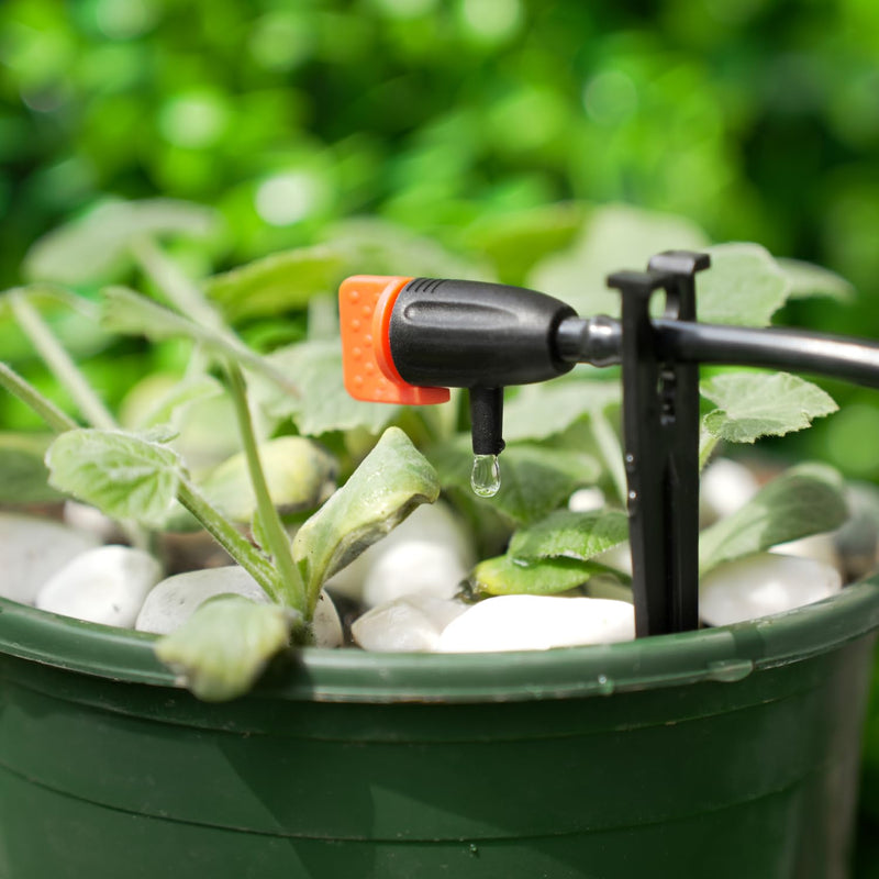 [Australia - AusPower] - Drip Irrigation Inline Dripper for 1/4" Drip Irrigation Tubing, 35 Pieces Adjustable Drip Emitters Micro Drippers for Drip Irrigation Gardening System Maintain Constant Flow Irrigation Dripper 