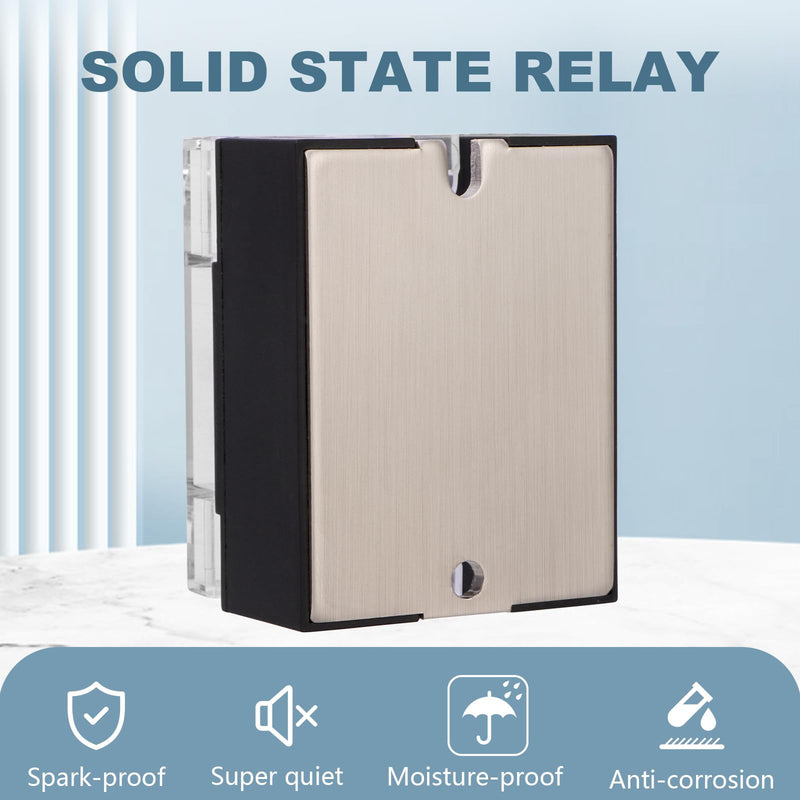 4Pcs Single Phase Solid State Relay, SSR-40DD, DC to DC, Input 4-32VDC to Output 24-220VDC, 40A 50-60Hz (4)