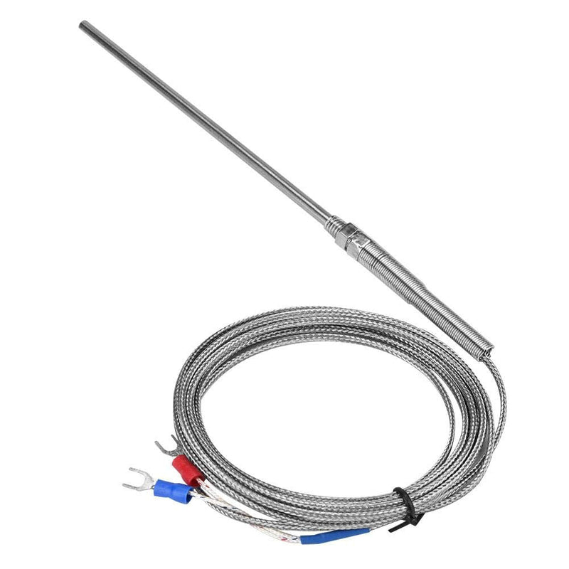 [Australia - AusPower] - Thermocouple Sensor Probe Type K Thermocouple M8 Thread Galvanised Temperature Sensor 8 mm Diameter Thread 0-400 °C (3M) 