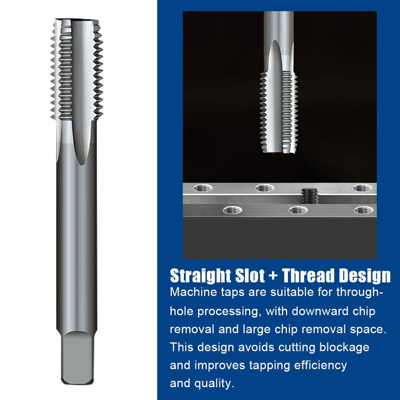 [Australia - AusPower] - Machine Tap HSS Tap Through Hole Straight Groove Suitable for Tapping Machine (M10 x 1.25) M10x1.25 