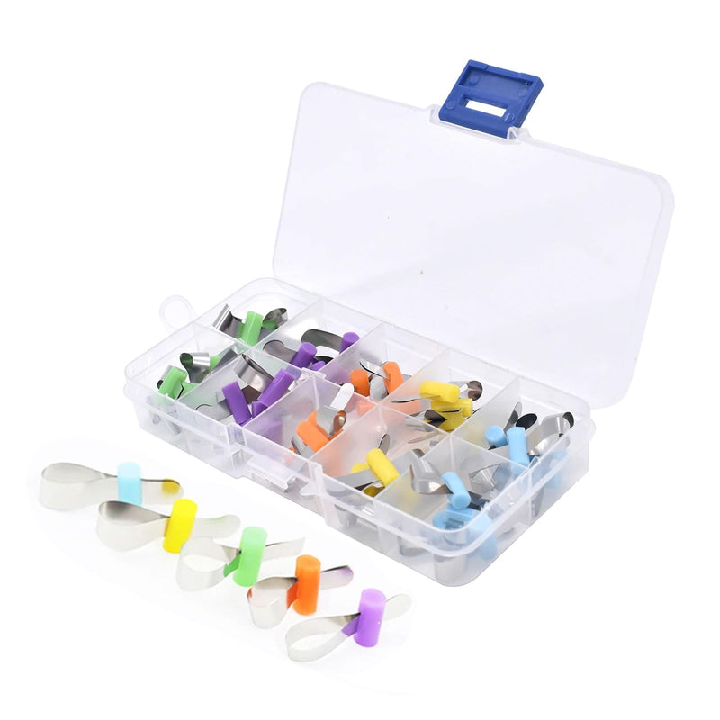 [Australia - AusPower] - Dental Metal Restoration Matrix Bands, Orthodontic Sectional Contoured Metal Matrices, Dentistry Matrix Sheet Retainerless Automatrix with Lock. (Set) Set 