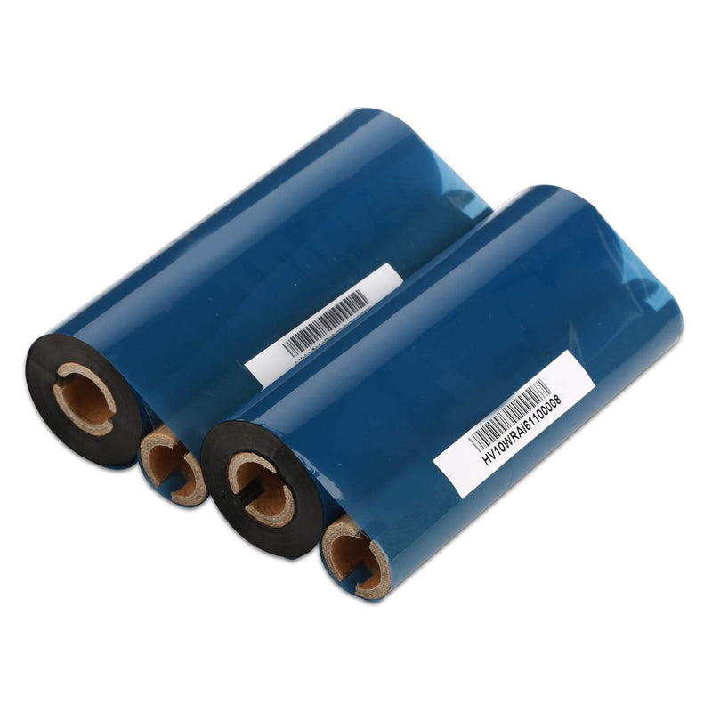 [Australia - AusPower] - 4.33" x 244' Thermal Transfer Ribbon - 1 Roll. Resin Enhanced Wax 1/2 Inch Core Ink Out for Zebra Eltron Datamax Zebra GC420t GK420t GX420t TLP2442 TLP2844 