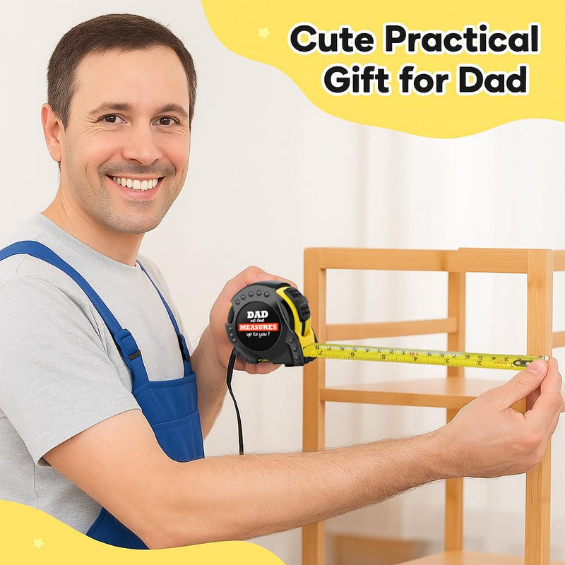 [Australia - AusPower] - Practical Gifts for Dad from Son Daughter Kid, Tool Gifts for Daddy Fathers Day Birthday Stepfather Papa Tape Measure Black 
