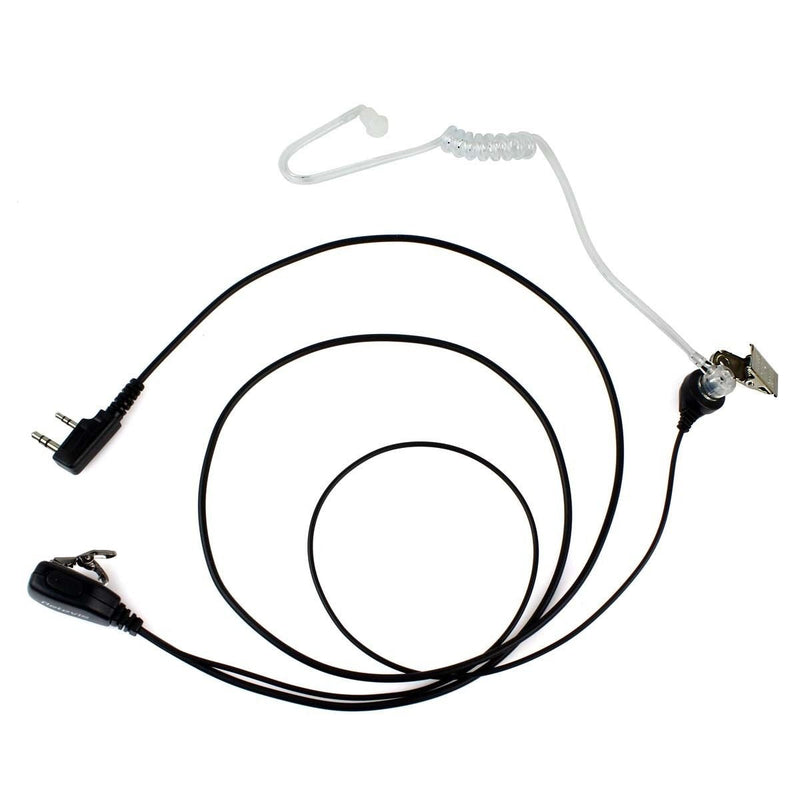 [Australia - AusPower] - Case of 10, Retevis Walkie Talkies Earpiece with Mic 2 Pin Acoustic Tube Headset Compatible with Baofeng UV-5R Retevis H-777 RT21 RT22 Arcshell AR-5 Two Way Radio 