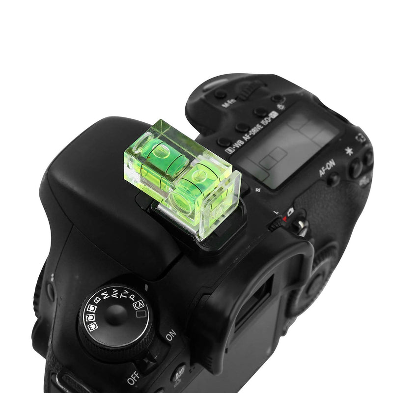 [Australia - AusPower] - 6 Pack Hot Shoe Level, Hot Shoe Bubble Level Camera Hot Shoe Cover 2 Axis Bubble Spirit Level for DSLR Film Camera Canon Nikon Olympus,Combo Pack - 2 Axis and 1 Axis 1 Axi & 2 Axis 