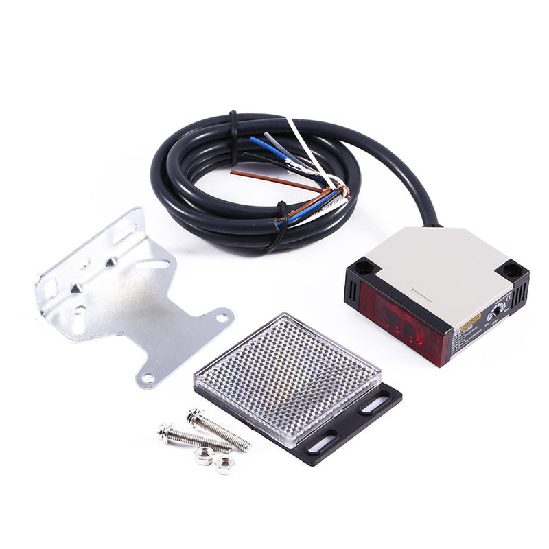 [Australia - AusPower] - Reflector Light Barrier AC 90-250 V 3A Sensor for Light Barrier E3JK-R4M1 Switch for SLR Sensor Light Barrier Switch 