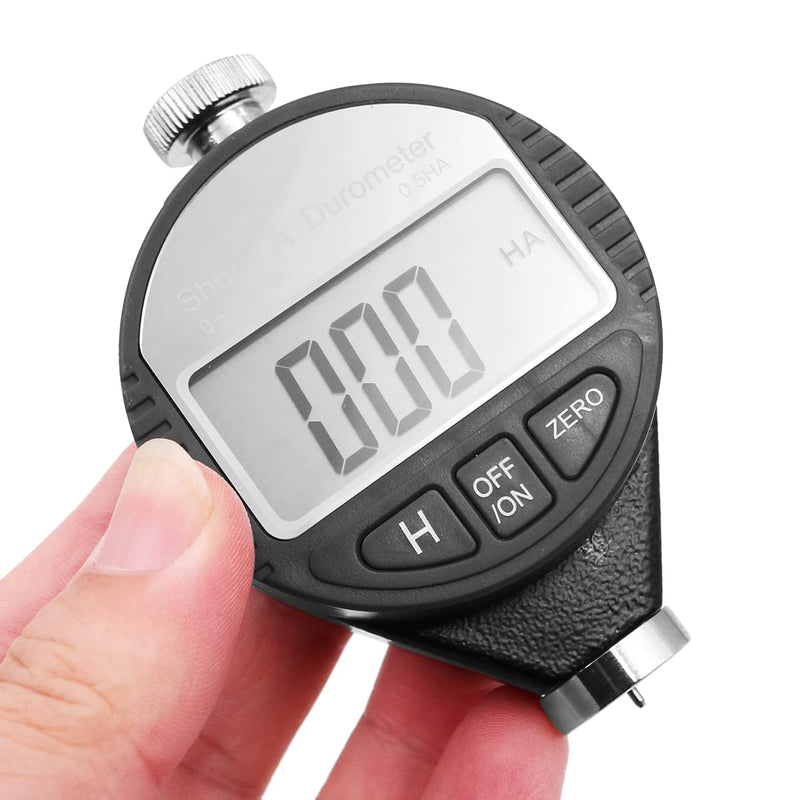 Portable 0-100HA Hardness Tester Display Durometer Tyre Gauge for Rubber Tyres Plastic Thermal Base Bowling Ball