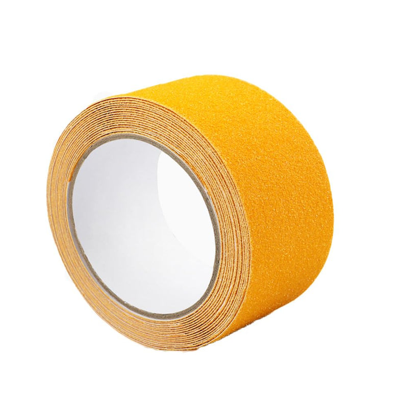 Grip Tape Anti Slip Tape 3 Inch, 20 Feet, Yellow Heavy Duty Non Skid Tape for Stairs Outdoor/Indoor, Waterproof Safety Adhesive Strips Roll for Ramp Traction Tread Staircases, 80 Grit 3" x 20Ft Yellow Roll