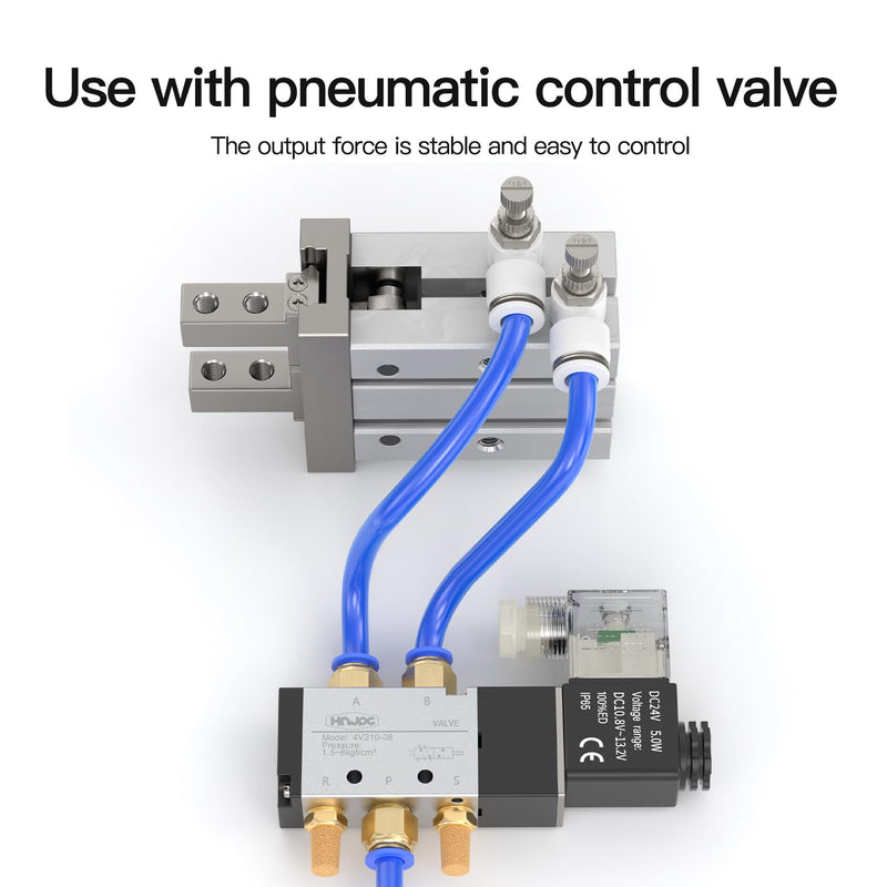 [Australia - AusPower] - Pneumatic finger cylinder small parallel grippers pneumatic fixture MHZ2-10D magnetic thread -10D 
