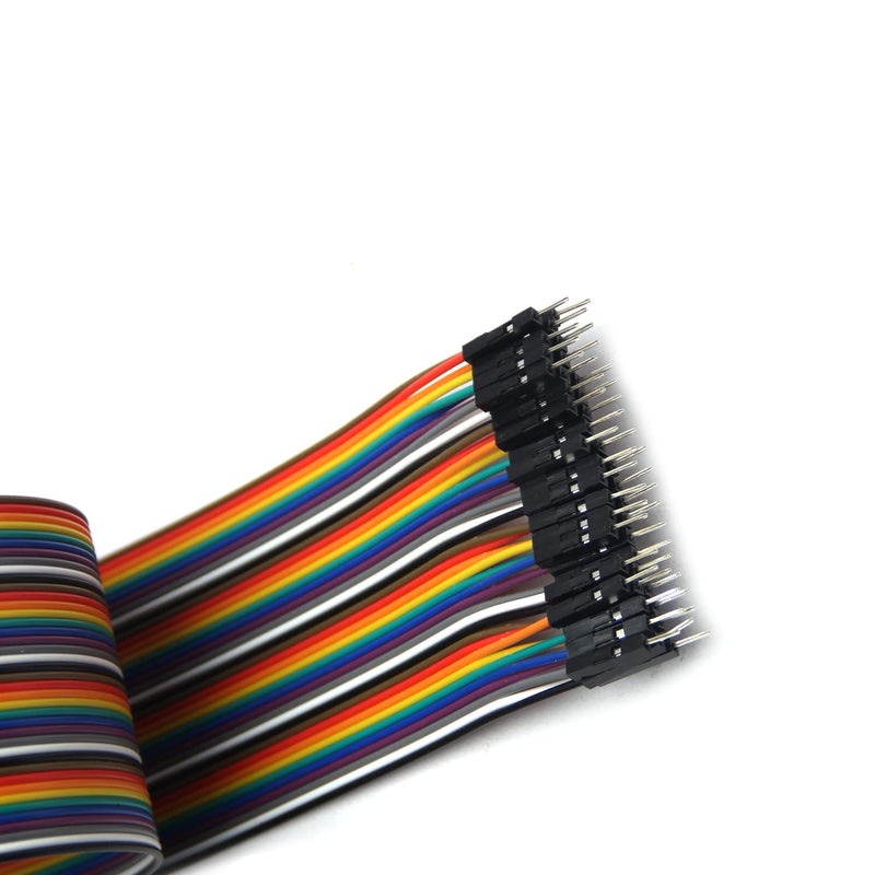 [Australia - AusPower] - Fielect Dupont Jumper Wires Breadboard Jumper Wires Colorful Ribbon Cables 40pin 50cm Long Male to Male 1Pcs 50cm 1PCS M/M 
