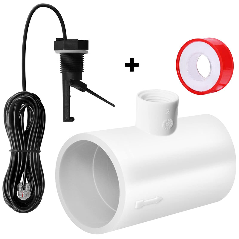 [Australia - AusPower] - Flow Switch for Hayward,Replacement for GLX-FLO-RP,Flow Switch for Hayward Goldline Aquarite Salt System,Pool Flows Sensor for Hayward Salt Cell and Chlorine Generators,Assembly Kit w/Tee &15ft Cable 
