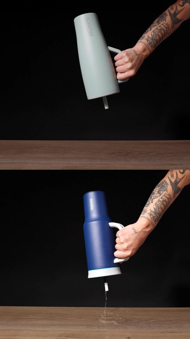 BrüMate Era 40 oz Tumbler with Handle & Straw | 100% Leakproof Insulated Water Bottle Tumbler with Lid & Flexible SoftSip Straw | Made of Stainless Steel | Cup Holder Friendly | 40oz (Nightfall Blue) Nightfall Blue