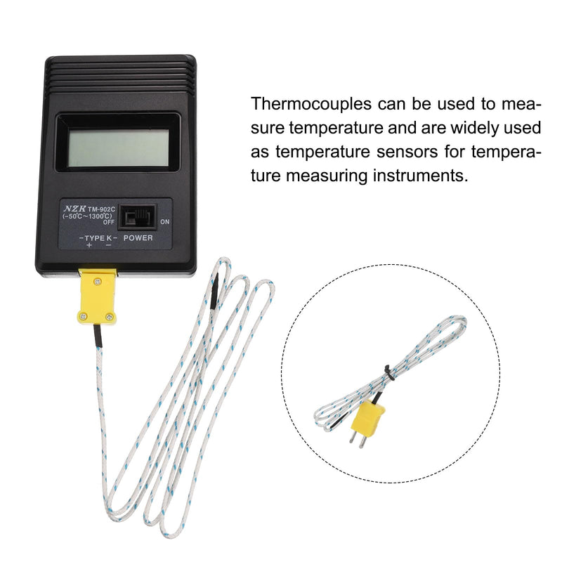 [Australia - AusPower] - MECCANIXITY Digital Thermocouple Thermometer K Type Temperature Meter (-50 to 1300 °C), with Surface Thermocouple Probe 81531B 