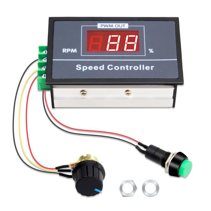 [Australia - AusPower] - DC Motor Speed Controller Binghe 12V Motor Controller PWM Speed Controller Electric Motor Speed Controller Speed Switch Controller DC 6V 12V 24V 48V Compatible with Arduino 