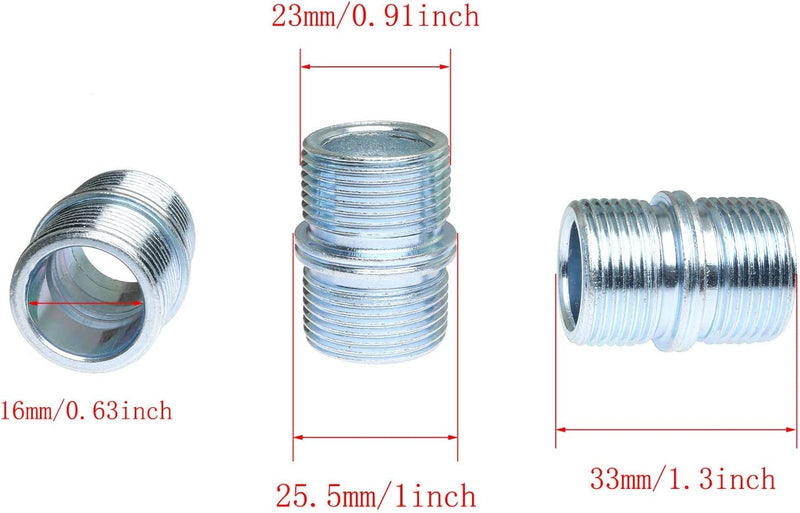 [Australia - AusPower] - TAODAN 4pcs Wire Rack Shelve Unit Pole Connector Storage Shelf Shelving Holder Connection Nuts Replacement Parts for 1in(25.4MM) Screw-in Rod 